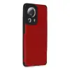 Xiaomi Mi 13 Lite Kılıf Loop Deri Silikon - Kırmızı