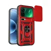 Xiaomi Mi 17 Pro Max Pars Lens Yüzüklü Silikon - Kırmızı