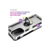 Xiaomi Poco F3 Kılıf Sofya Yüzüklü Silikon Kapak - Gümüş