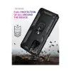 Xiaomi Poco F3 Kılıf Sofya Yüzüklü Silikon Kapak - Siyah