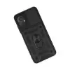 Xiaomi Poco M5 Kılıf Pars Lens Yüzüklü Silikon - Siyah