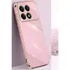 Xiaomi Poco X6 Pro Kılıf Volet Silikon - Pembe