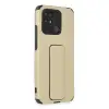 Xiaomi Redmi 10c Kılıf Mega Standlı Silikon - Gold