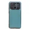 Xiaomi Redmi 10c Kılıf Razer Lensli Silikon - Açık Mavi
