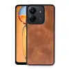 Xiaomi Redmi 13c Kılıf Aras Deri Kapak - Taba