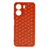 Xiaomi Redmi 13c Kılıf Petek Silikon Kapak - Kırmızı