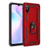 Xiaomi Redmi 9a Kılıf Sofya Yüzüklü Silikon Kapak - Kırmızı