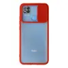 Xiaomi Redmi 9c Kılıf Palm Buzlu Kamera Sürgülü Silikon - Kırmızı