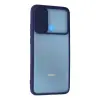 Xiaomi Redmi 9c Kılıf Palm Buzlu Kamera Sürgülü Silikon - Lacivert