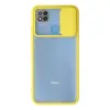 Xiaomi Redmi 9c Kılıf Palm Buzlu Kamera Sürgülü Silikon - Sarı