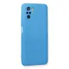 Xiaomi Redmi Note 10 Kılıf Nano İçi Kadife Silikon - Mavi