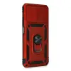 Xiaomi Redmi Note 10 Kılıf Pars Lens Yüzüklü Silikon - Kırmızı