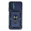 Xiaomi Redmi Note 10 Kılıf Pars Lens Yüzüklü Silikon - Lacivert