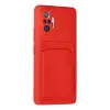 Xiaomi Redmi Note 10 Pro Kılıf Kelvin Kartvizitli Silikon - Kırmızı