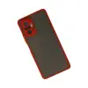 Xiaomi Redmi Note 10 Pro Kılıf Montreal Silikon Kapak - Kırmızı