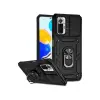 Xiaomi Redmi Note 10 Pro Kılıf Pars Lens Yüzüklü Silikon - Siyah
