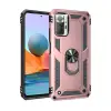 Xiaomi Redmi Note 10 Pro Kılıf Sofya Yüzüklü Silikon Kapak - Rose
