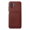 Xiaomi Redmi Note 10s Kılıf Kelvin Kartvizitli Silikon - Bordo