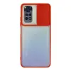 Xiaomi Redmi Note 11 Kılıf Palm Buzlu Kamera Sürgülü Silikon - Kırmızı