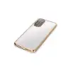 Xiaomi Redmi Note 11 Kılıf Razer Lensli Silikon - Gold
