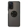 Xiaomi Redmi Note 11 Pro Kılıf Montreal Yüzüklü Silikon Kapak - Siyah