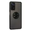Xiaomi Redmi Note 11 Pro Kılıf Montreal Yüzüklü Silikon Kapak - Siyah