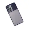 Xiaomi Redmi Note 11t Kılıf Palm Buzlu Kamera Sürgülü Silikon - Lacivert