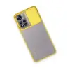 Xiaomi Redmi Note 11t Kılıf Palm Buzlu Kamera Sürgülü Silikon - Sarı