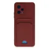 Xiaomi Redmi Note 12 4g Kılıf Kelvin Kartvizitli Silikon - Bordo
