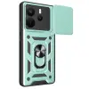 Xiaomi Redmi Note 14 4g Pars Lens Yüzüklü Silikon - Yeşil