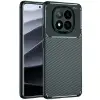 Xiaomi Redmi Note 14 Pro Plus Kılıf Auto Focus Karbon Kapak - Koyu Yeşil