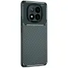 Xiaomi Redmi Note 14 Pro Plus Kılıf Auto Focus Karbon Kapak - Koyu Yeşil