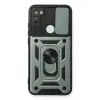 Xiaomi Redmi Note 8 Kılıf Pars Lens Yüzüklü Silikon - Yeşil
