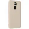Xiaomi Redmi Note 8 Pro Kılıf First Silikon - Krem