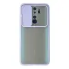 Xiaomi Redmi Note 8 Pro Kılıf Palm Buzlu Kamera Sürgülü Silikon - Lila