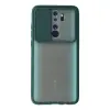Xiaomi Redmi Note 8 Pro Kılıf Palm Buzlu Kamera Sürgülü Silikon - Yeşil