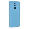 Xiaomi Redmi Note 9 Kılıf Nano İçi Kadife Silikon - Mavi