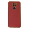 Xiaomi Redmi Note 9 Kılıf Volet Silikon - Kırmızı