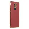 Xiaomi Redmi Note 9 Kılıf Volet Silikon - Kırmızı