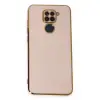 Xiaomi Redmi Note 9 Kılıf Volet Silikon - Pembe