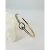 Zirkon Taşlı Pirinç  Xuping Bileklik 5.7 Mm - Kbl0209