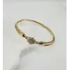 Zirkon Taşlı Pirinç  Xuping Bileklik 5.5 Mm - Kbl0202