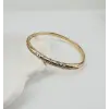 Zirkon Taşlı Pirinç  Xuping Bileklik 5.6 Mm - Kbl0204