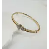 Zirkon Taşlı Pirinç  Xuping Bileklik 5.6 Mm - Kbl0207