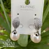Xuping Taşlı İncili Küpe