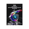 Y21 Rgb Işık Efektli Intercom Bluetooth Motosiklet Kask Kulaklığı Intercom Kulaklık