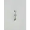 Yaprak Detaylı Sallantılı Göbek Piercing - Pg0111