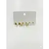 Yılan Detaylı Altılı Küpe