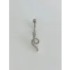 Yılan Detaylı Göbek Piercing - Pg0157