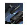 Yüksek Kalite Profesyonel 3 In 1 Kablosuz Taşınabilir Yaka Mikrofonu Youtube Facebook Tiktok